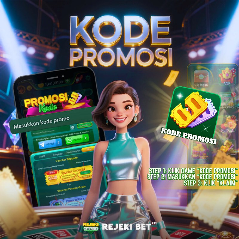 Tiga langkah menggunakan kode promosi di aplikasi RejekiBet